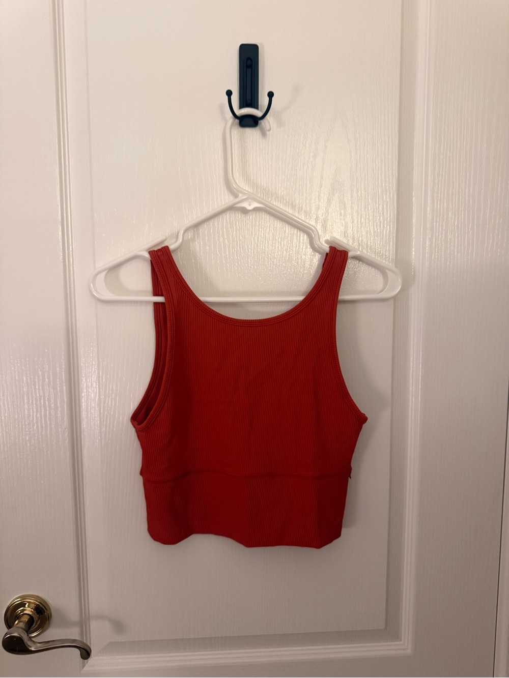 lululemon athletica Ribbed Red Crop Tank